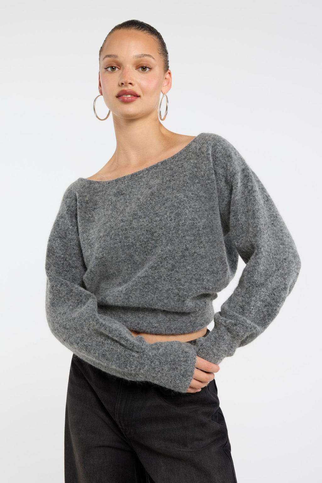 Off-the-Shoulder Sweater